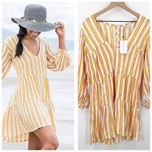 Faithfull the Brand Le Gallion Tiered Dress